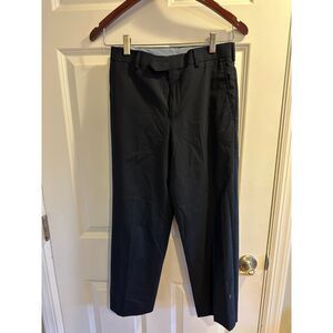Boys Dress Pants Black 14R Wool‑Blend Washable